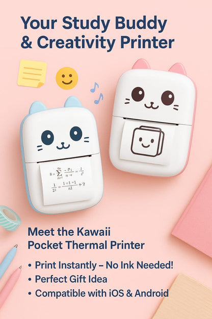 Portable Mini Pocket Printer BT Thermal Printer